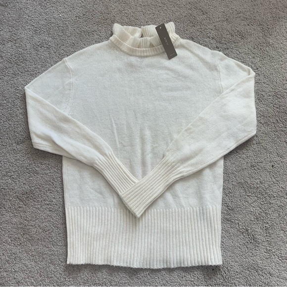 J. Crew Sweaters - J.Crew Ruffle Neck Detail Wool Blend Sweater